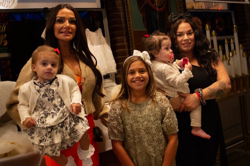 Christening day — the kids celebrate