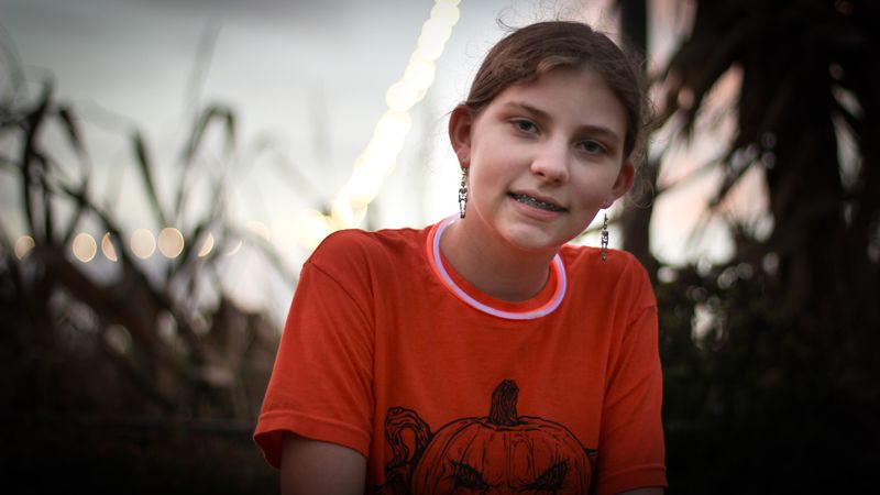 Fall family night — portrait at dusk in the corn field