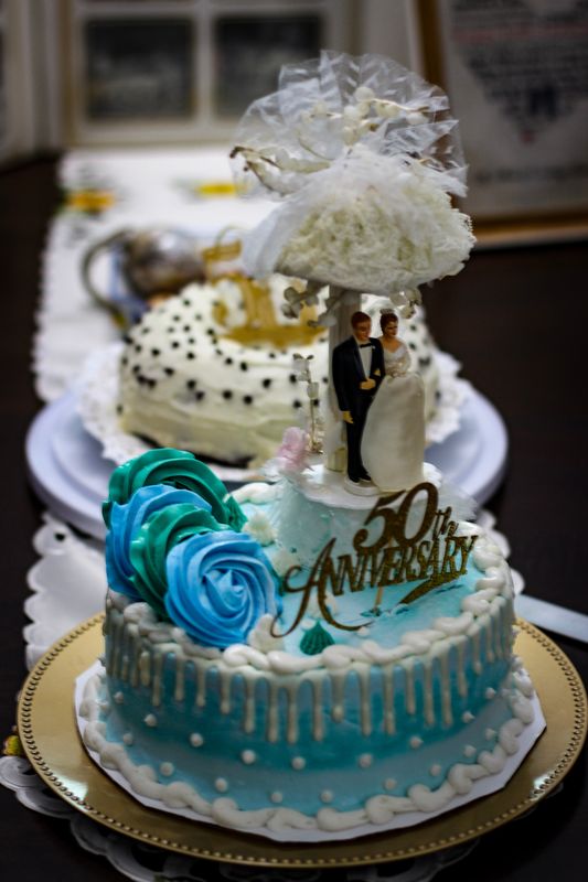 Still life — the 50th anniversary cake